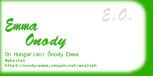 emma onody business card
