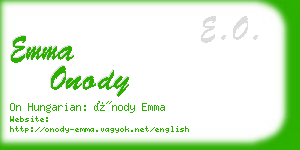 emma onody business card